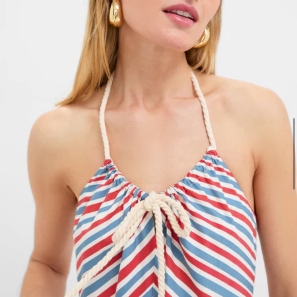 Tuckernuck Americana Stripe Sierra Dress red white blue nautical - Picture 5 of 8